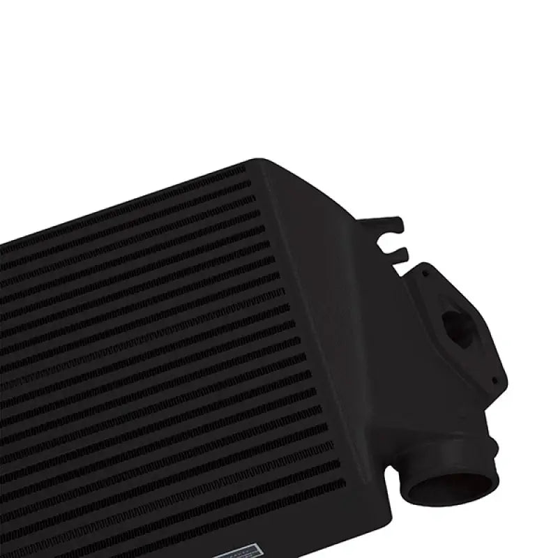 Black intercooler with ports from Mishimoto Subaru WRX top-mount intercooler kit