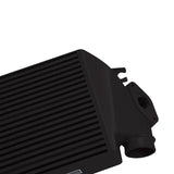 Black intercooler with ports for Subaru WRX top-mount intercooler kit