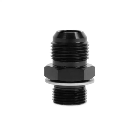 Black threaded fitting with washer for WRX STi oil cooler kit installation