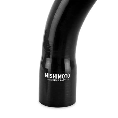 Black curved silicone coolant hose from Mishimoto G8 coolant hose kit