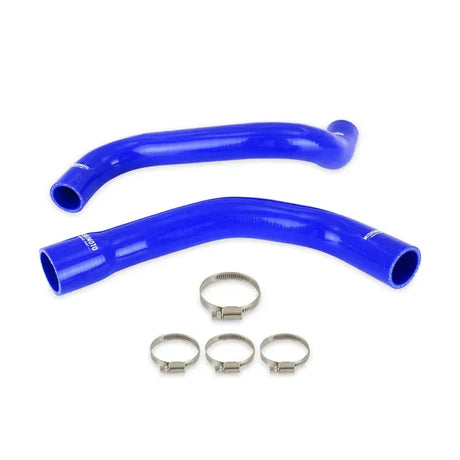 Blue silicone coolant hose with hose clamps from Mishimoto 09+ Pontiac G8 coolant hose kit