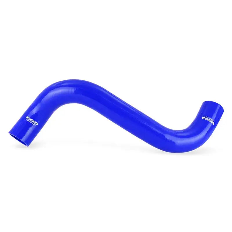 Blue silicone coolant hose from Mishimoto G8 coolant hose kit for optimal engine cooling