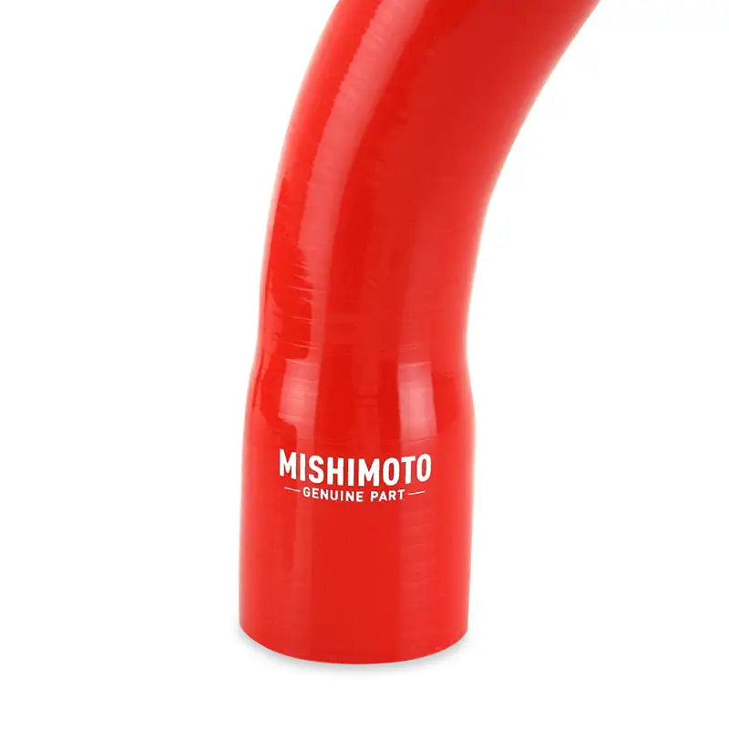 Red Mishimoto silicone coolant hose from the Pontiac G8 coolant hose kit