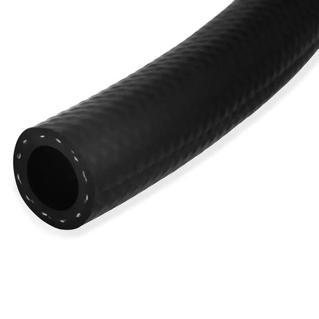 Black rubber Mishimoto 1.0in x 6in hose with clamps for Mishimoto catch system