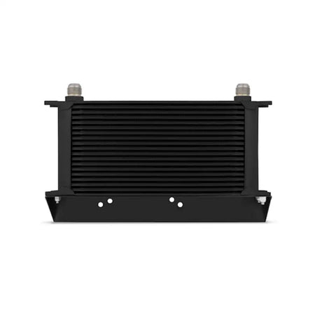 Black oil cooler with fittings from Mishimoto 10-11 Hyundai Gensis Coupe oil cooler kit