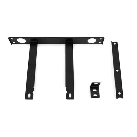 Black metal mounting brackets for Hyundai Genesis Coupe oil cooler kit installation