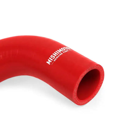 Red silicone radiator hose from Mishimoto Ford F-150 Raptor radiator hose kit