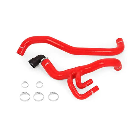 Red silicone radiator hose kit with clamps for Ford F-150 Raptor 6.2L V8