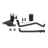 Black Mishimoto baffled oil catch can kit for Ford F-150 V8 engine