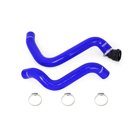 Blue silicone hose kit with clamps for Ford Mustang GT 5.0L engine upgrade