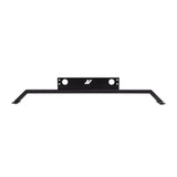 Black metal strut bar from Mishimoto oil cooler kit for 2011-2014 Ford Mustang GT