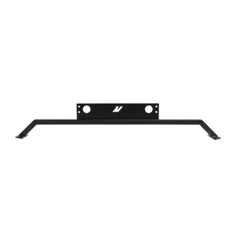 Black metal strut bar from Mishimoto Ford Mustang GT oil cooler kit 5.0L