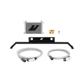Automotive oil cooler kit for Ford Mustang GT 5.0L in silver by Mishimoto