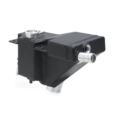 Black aluminum coolant expansion tank kit for Ford 6.7L Powerstroke engine