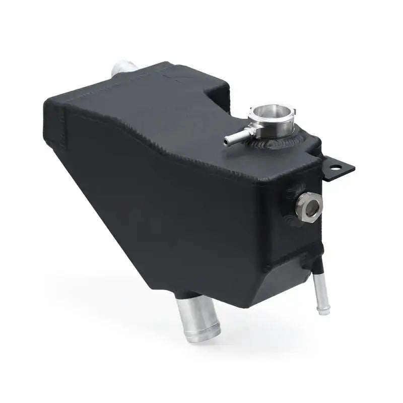Black aluminum coolant overflow tank for Mishimoto 6.7L Powerstroke expansion tank kit