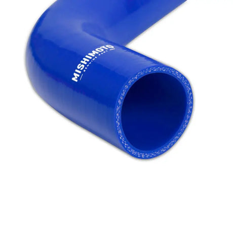 Blue silicone coolant hose from Mishimoto Duramax 6.6L coolant hose kit