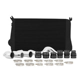Black intercooler kit with chrome pipes for Chevrolet GMC Duramax trucks