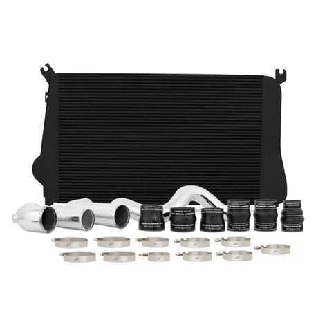 Black intercooler kit for Chevrolet GMC Duramax trucks from Mishimoto