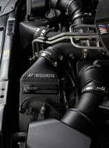 Black Mishimoto engine component from BMW F10 M5 intercooler kit for F10 M5 upgrade