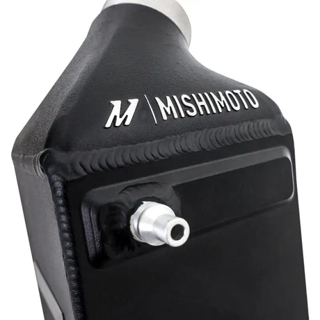 Black metal reservoir with silver fitting for BMW F10 M5 intercooler kit