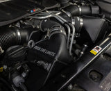 Black BMW F10 engine component from Mishimoto 12-16 F10 M5 intercooler kit
