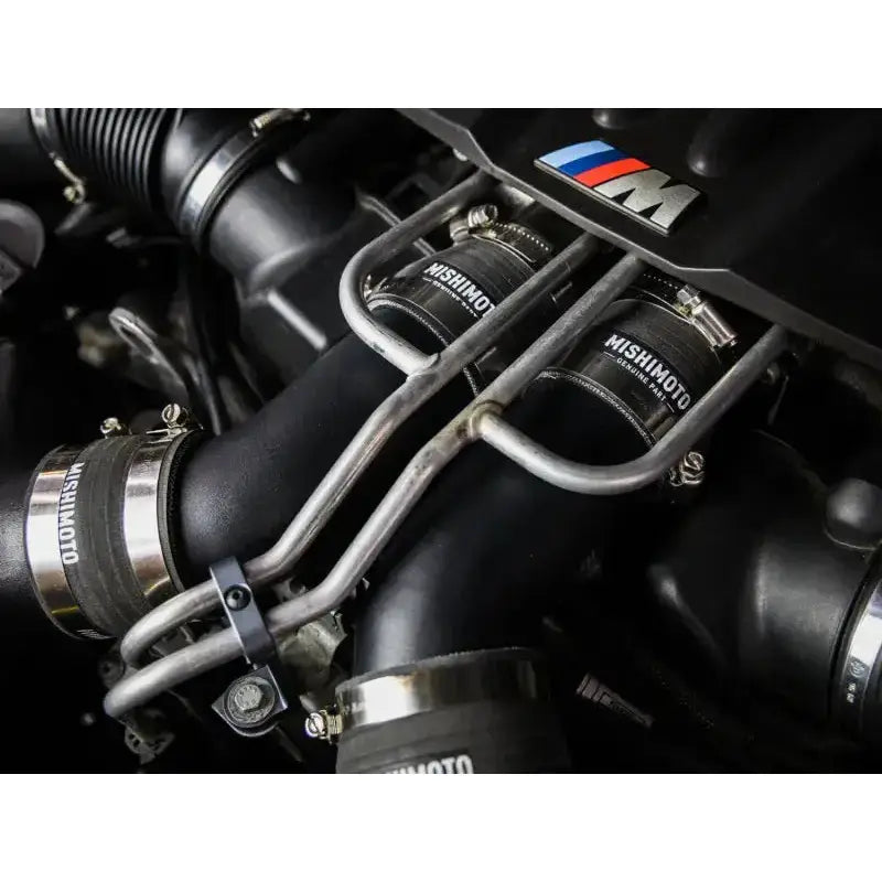 Mishimoto 12-16 BMW F10 M5 Intercooler Pipe Kit Micro Wrinkle Black - Forced Induction