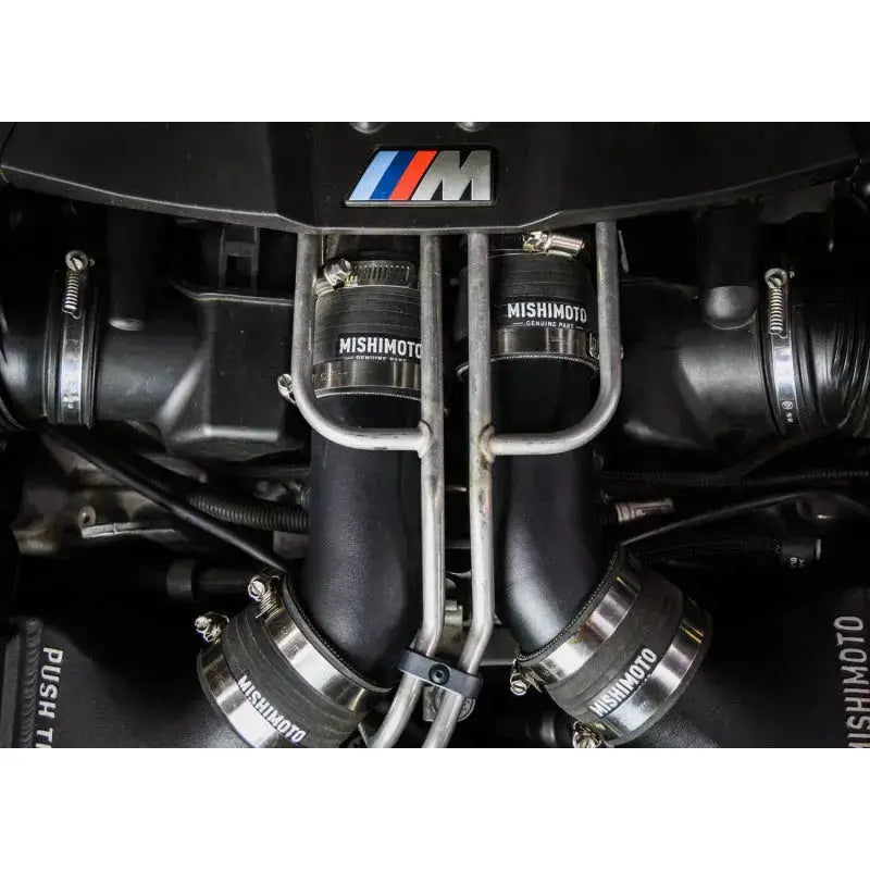 Mishimoto 12-16 BMW F10 M5 Intercooler Pipe Kit Micro Wrinkle Black - Forced Induction
