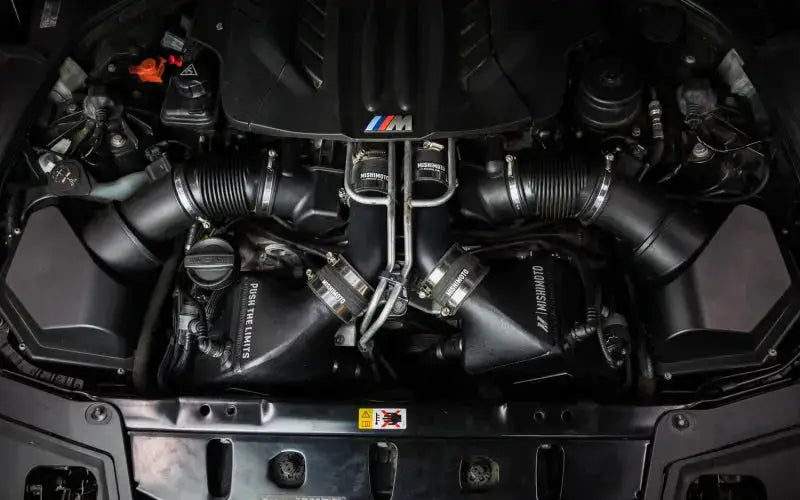 Mishimoto 12-16 BMW F10 M5 Intercooler Pipe Kit Micro Wrinkle Black - Forced Induction