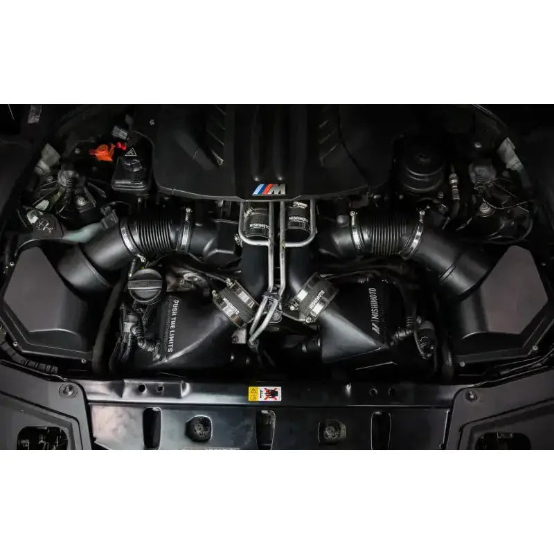 Mishimoto 12-16 BMW F10 M5 Intercooler Pipe Kit Micro Wrinkle Black - Forced Induction
