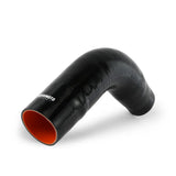 Black silicone elbow hose with orange interior for Mishimoto Ford Fiesta ST intake kit
