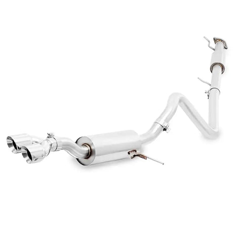 Stainless steel cat-back exhaust for Ford Fiesta ST with polished tips