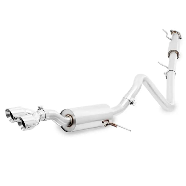 Stainless steel cat-back exhaust for Ford Fiesta ST with polished tips