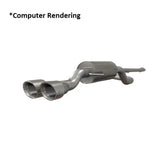 Dual-outlet stainless steel cat-back exhaust system for Ford Fiesta ST with polished tips