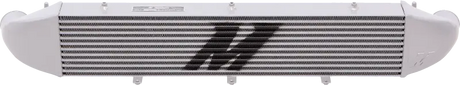 Silver Mishimoto performance intercooler with black logo for Ford Fiesta ST 1.6L