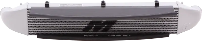 Gray and white Mishimoto performance intercooler for Ford Fiesta ST 1.6L