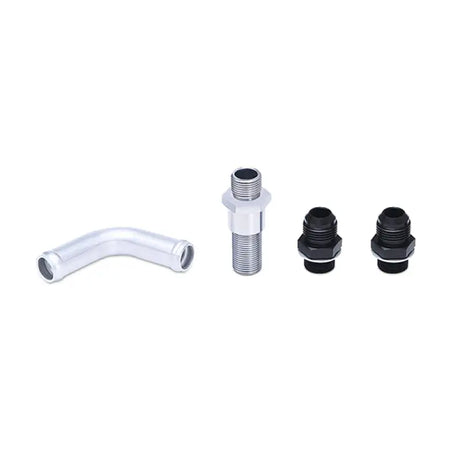 Automotive plumbing fittings for Mishimoto Ford Fiesta ST oil cooler kit in black