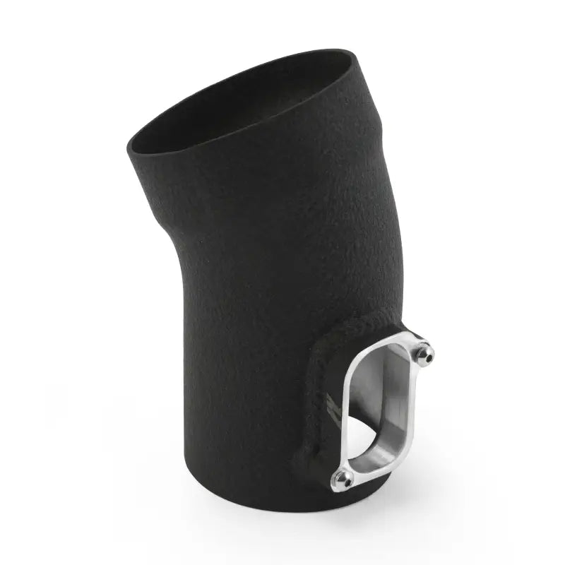 Black metal angled pipe with silver flange for Mini Cooper performance air intake kit