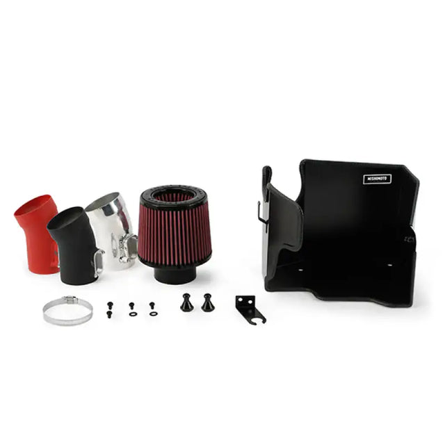 Automotive performance air intake kit for Mini Cooper S by Mishimoto in wrinkle black