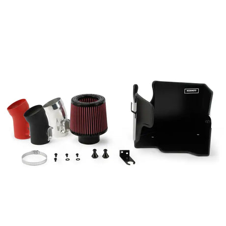 Automotive air intake kit for Mini Cooper S 2.0L performance air intake upgrade in wrinkle black