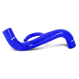 Blue silicone radiator hose from Mishimoto 14-17 Chevy SS radiator hose kit
