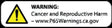 Warning label about cancer and reproductive harm on Mishimoto F-150 EcoBoost performance intercooler kit