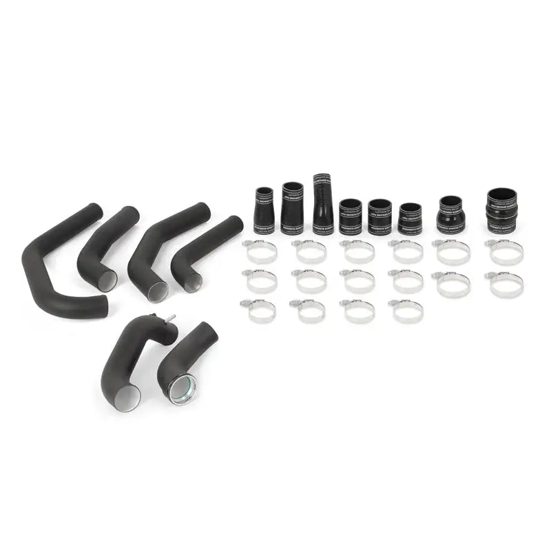 Black silicone hose kit with clamps for Ford F-150 2.7L EcoBoost wrinkle black pipe kit