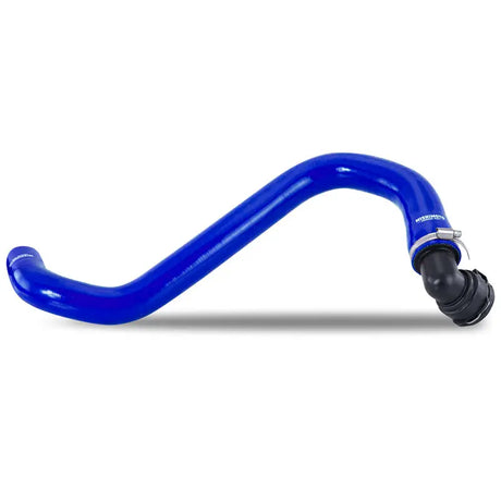 Blue silicone hose from Mishimoto F-150 2.7L EcoBoost hose kit for turbo upgrade