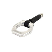 Silver tow hook with black shaft for BMW F80 M3 polished racing front tow hook