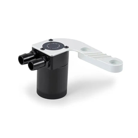 Black and silver baffled oil catch can for BMW F8X M3 M4 models