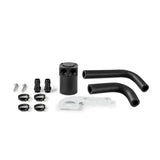 Black Mishimoto baffled oil catch can kit for 15-20 BMW F8X M3 M4 in Mineral White