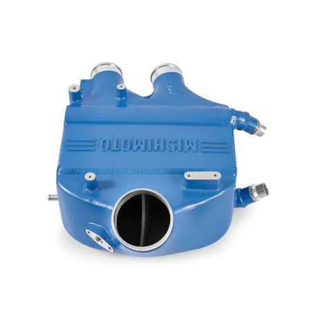 Blue Mishimoto intercooler from the F8X M3/M4 power pack, great for boosting intercooler power