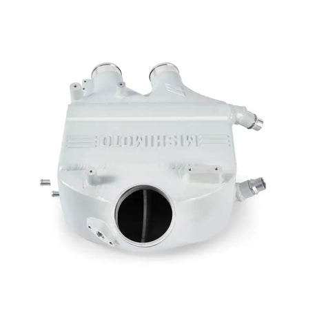 Silver metal engine part from Mishimoto intercooler power pack for BMW F8X M3 M4