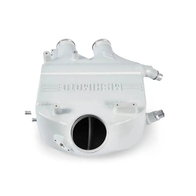 Silver metal engine part from Mishimoto intercooler power pack for BMW F8X M3 M4