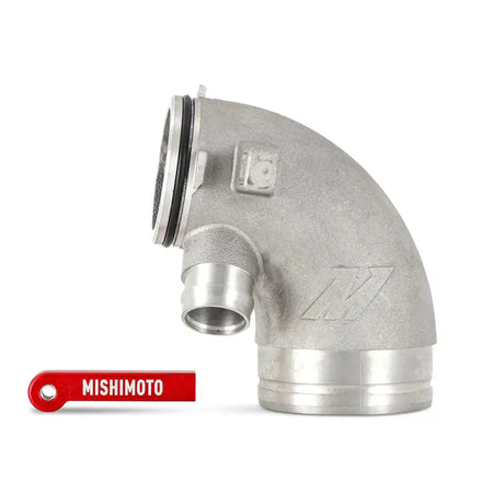 Silver metal elbow pipe for VW Golf GTI turbo inlet pipe upgrade